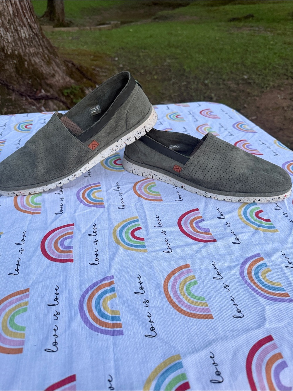 Vionic Olive Green Slip-On Loafers